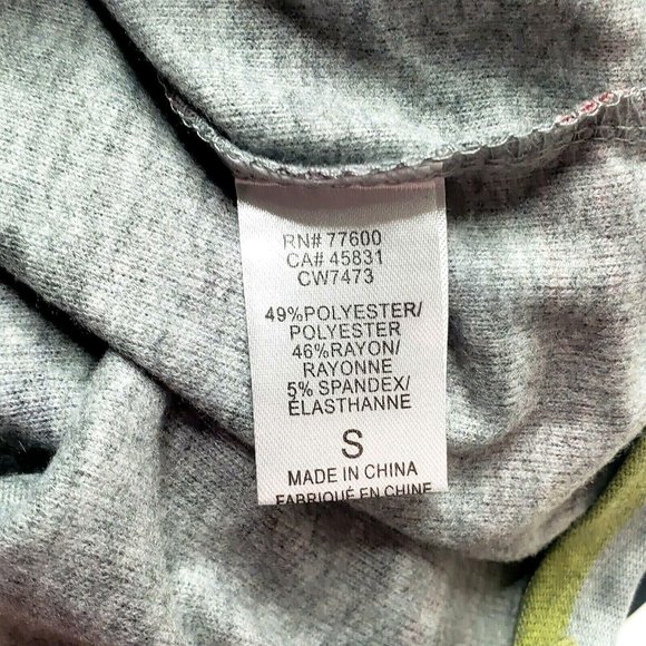 Chaser Rainbow Stripe Tee Top Small or Medium* Cozy Pullover Dropped Sleeves - Picture 7 of 8